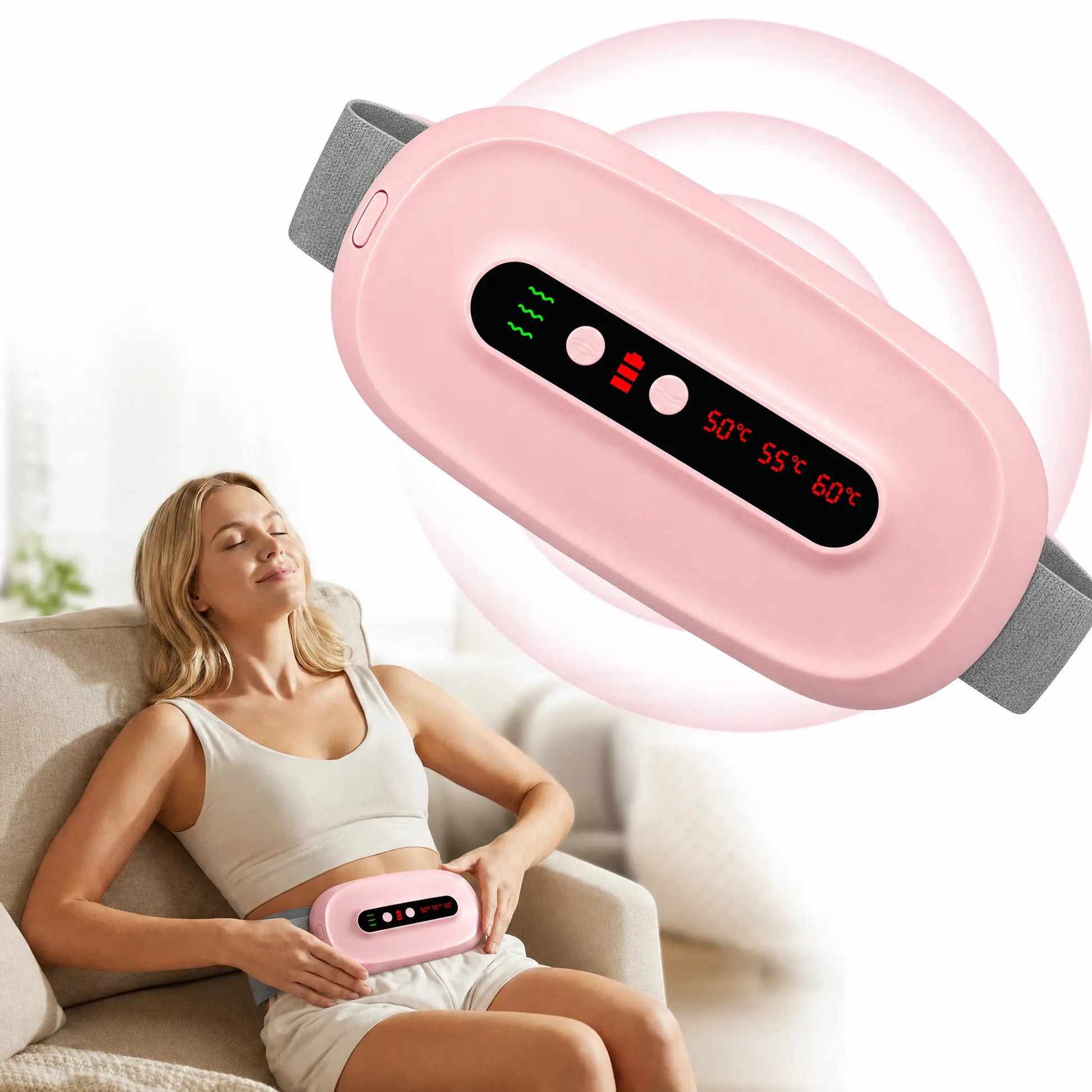 Women'S Cordless Automatic Portable Period Heating Pad for Cramps - Adjustable Belt Belly Wrap with Auto Shut-Off, Women'S Gifts for Menstrual Pain Relief #Mid Year Sale, Womens Gifts