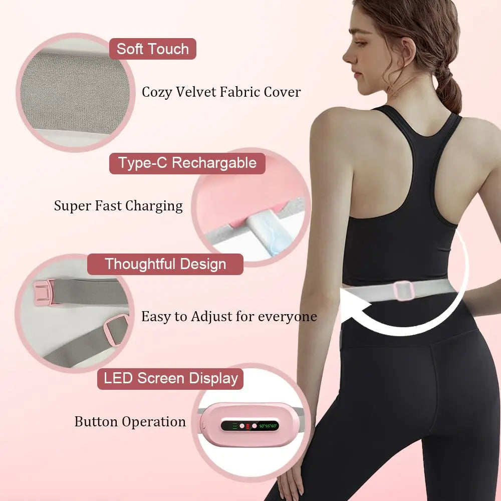 Women'S Cordless Automatic Portable Period Heating Pad for Cramps - Adjustable Belt Belly Wrap with Auto Shut-Off, Women'S Gifts for Menstrual Pain Relief #Mid Year Sale, Womens Gifts