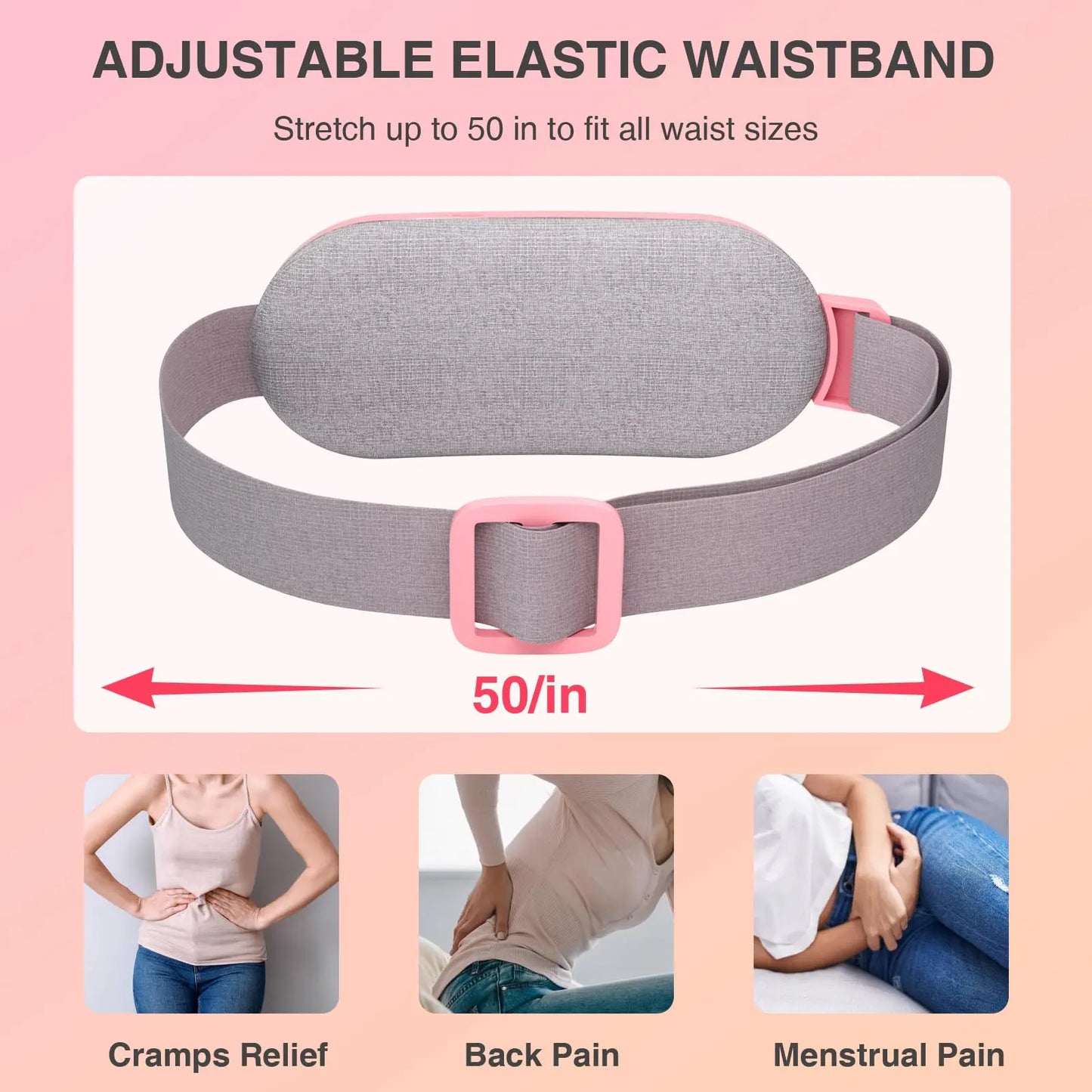 Women'S Cordless Automatic Portable Period Heating Pad for Cramps - Adjustable Belt Belly Wrap with Auto Shut-Off, Women'S Gifts for Menstrual Pain Relief #Mid Year Sale, Womens Gifts